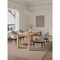 Manhattan Comfort 5-Piece Rockaway 70.86 Dining Set with 4 Carrington Chairs in Natural and Light Grey 4-DT02DC089AR-NALG - alternate 1